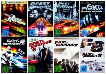 Fast & Furious 1-8